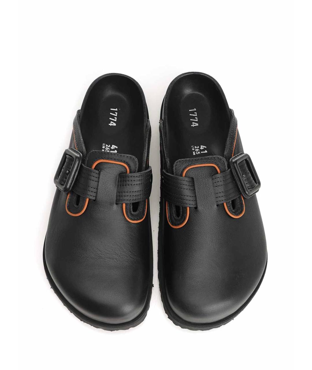 BIRKENSTOCK Черные кожаные сандалии, фото 5