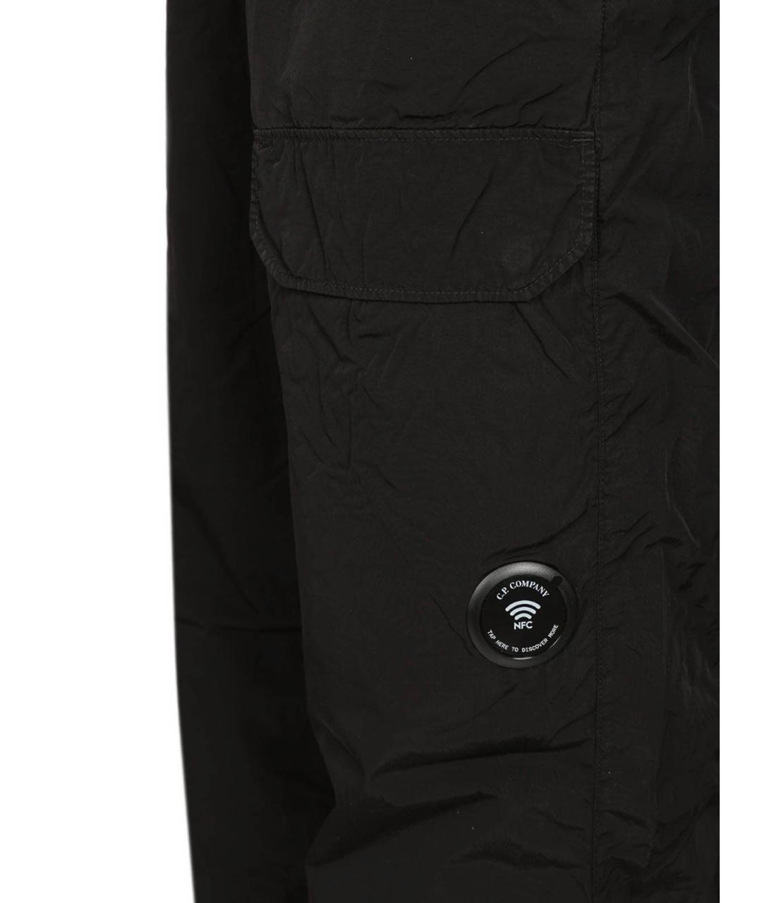 CP COMPANY Черные полиамидовые повседневные брюки, фото 4