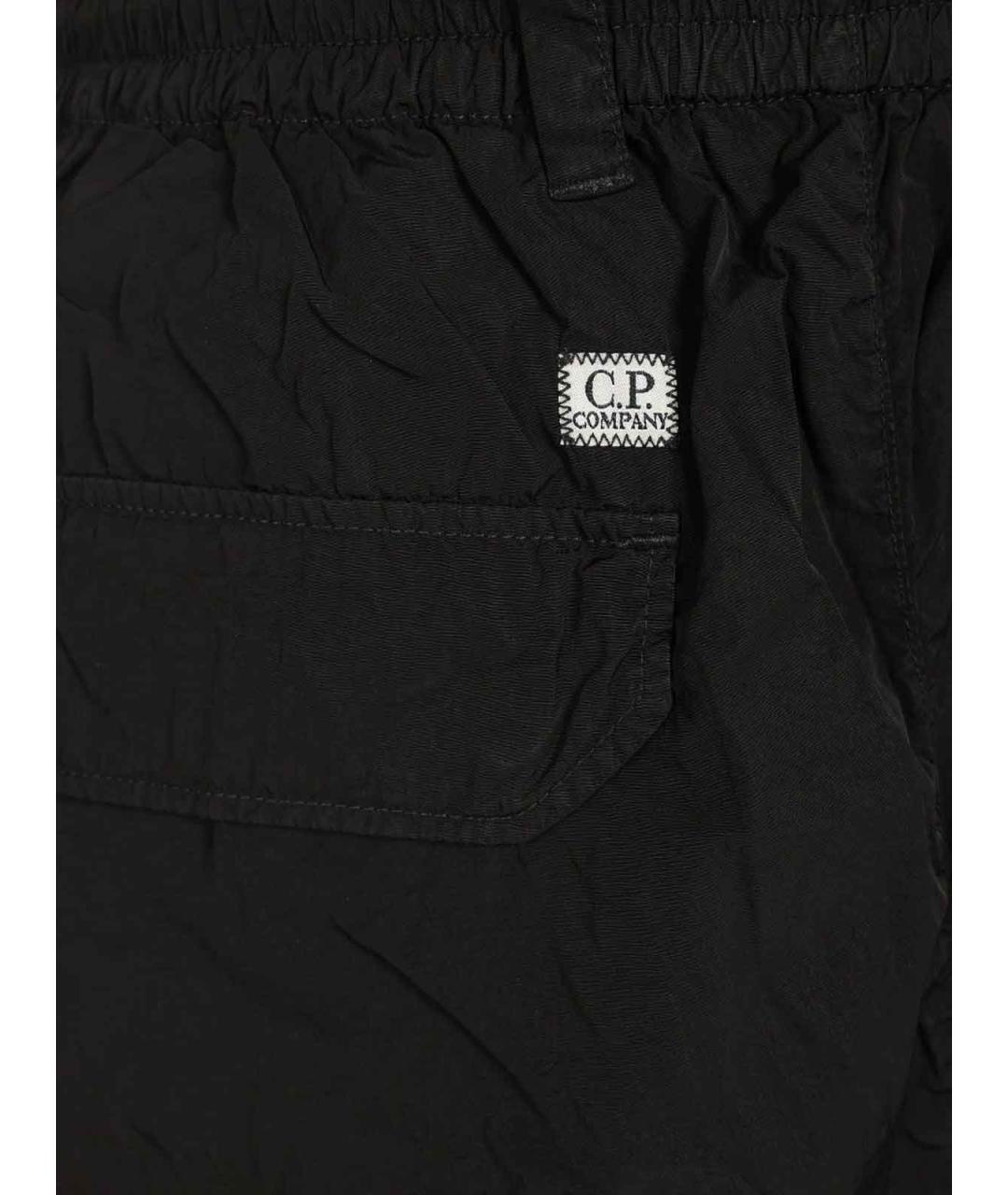 CP COMPANY Черные полиамидовые повседневные брюки, фото 5