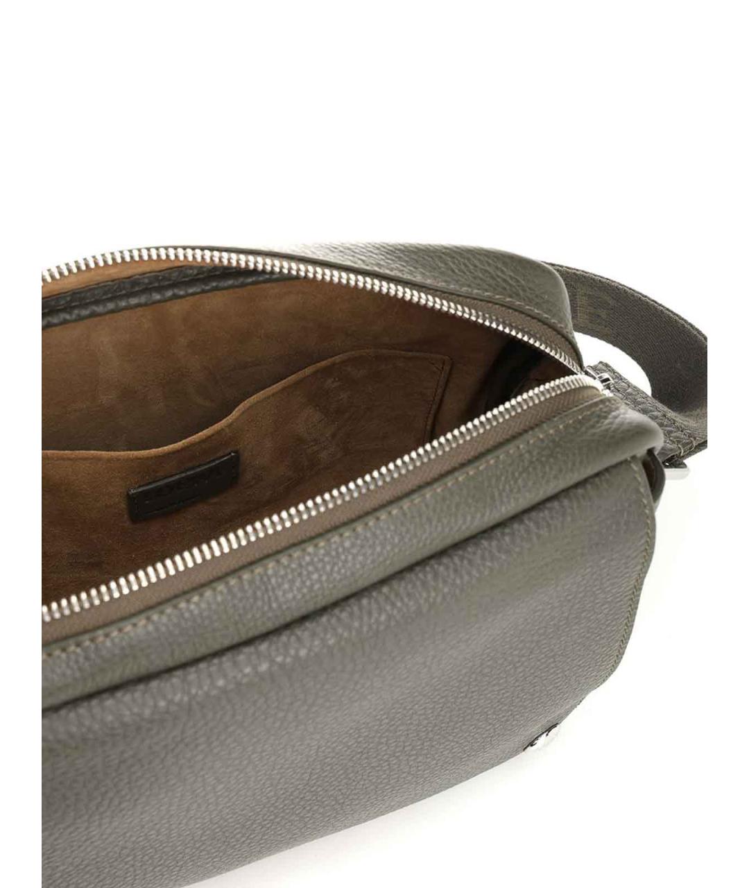 LOEWE Зеленая кожаная сумка на плечо, фото 4