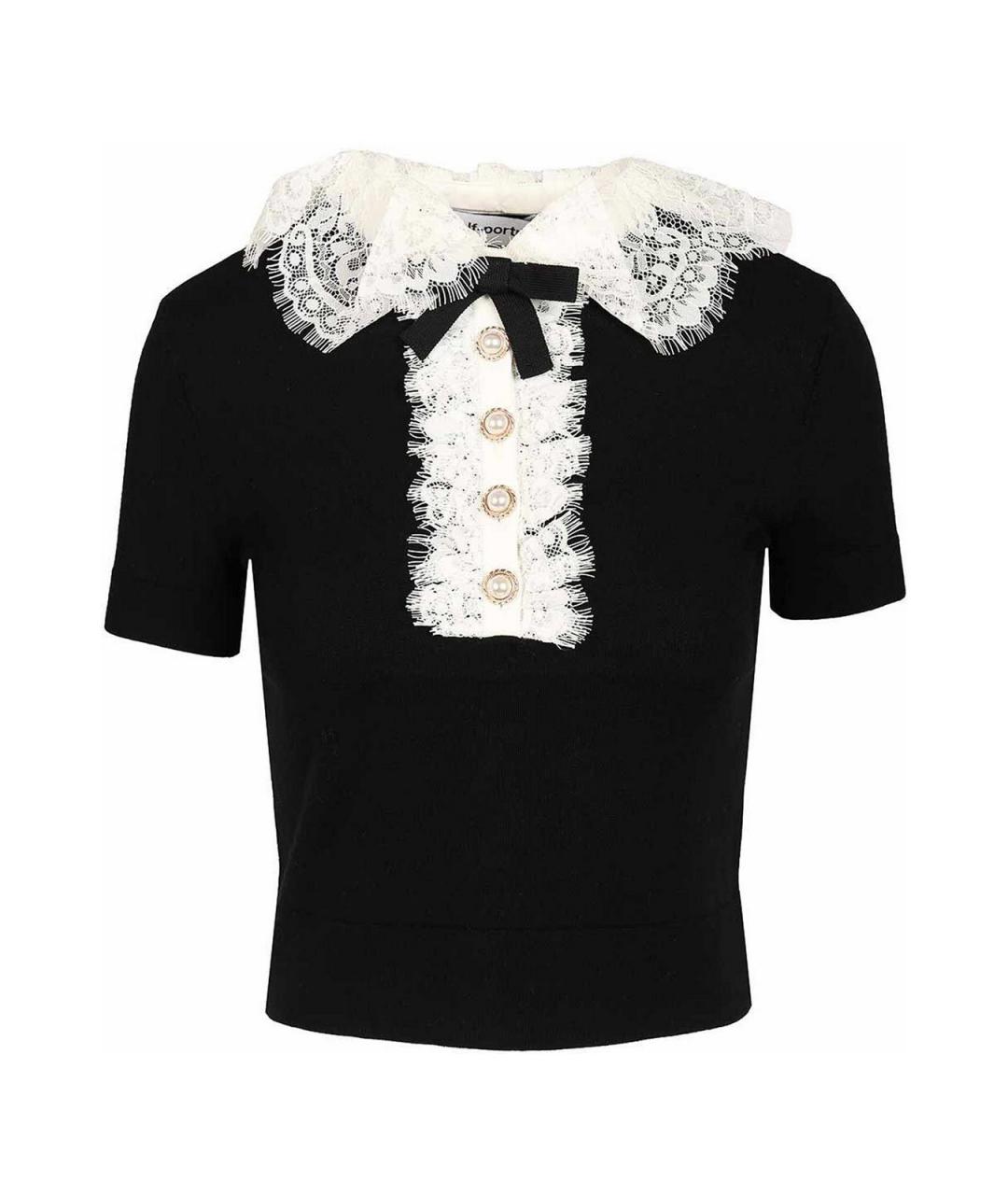 SELF-PORTRAIT Черный шерстяной джемпер / свитер, фото 1