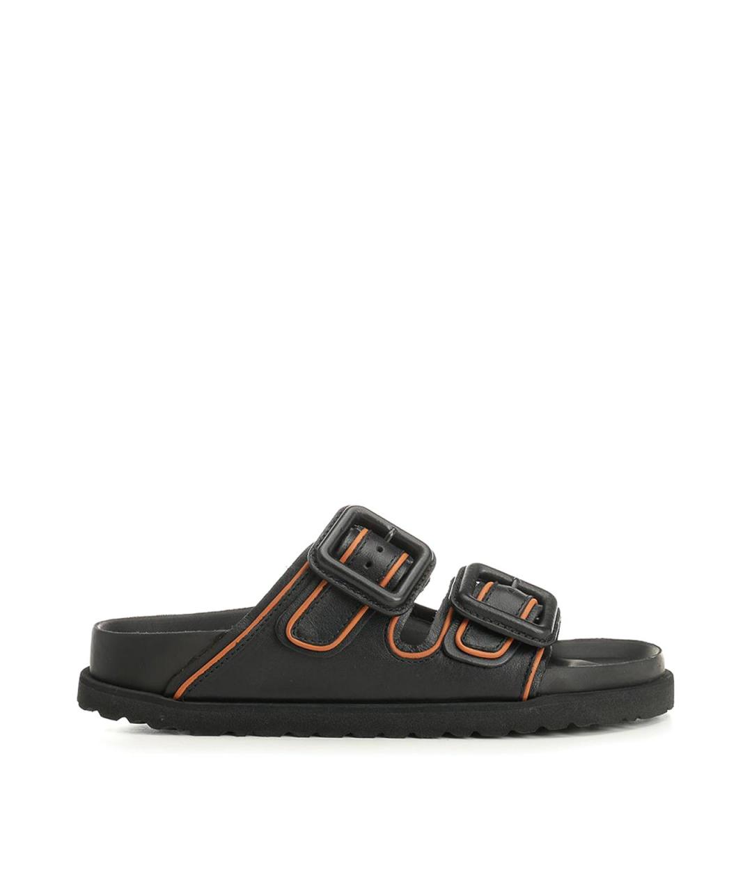 BIRKENSTOCK Черные кожаные сандалии, фото 1
