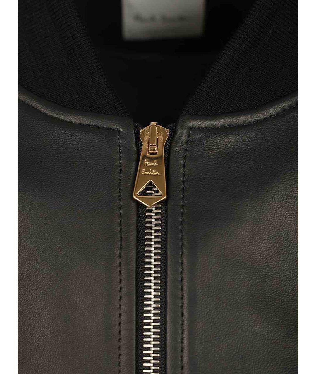 PAUL SMITH Черная кожаная куртка, фото 4