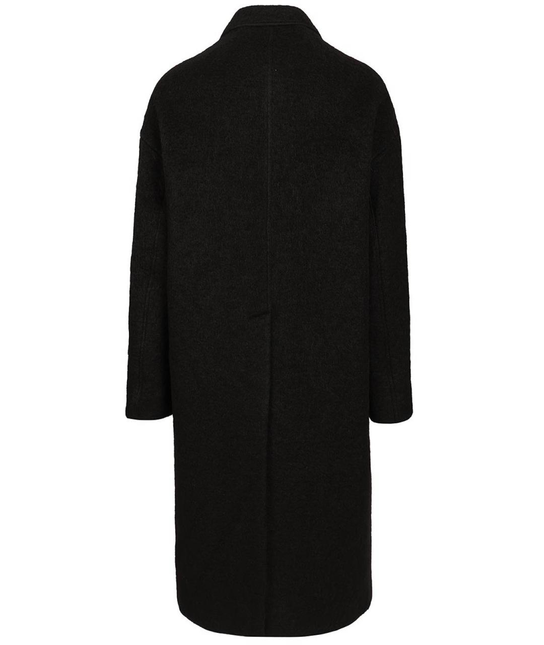 RICK OWENS Черное шерстяное пальто, фото 2