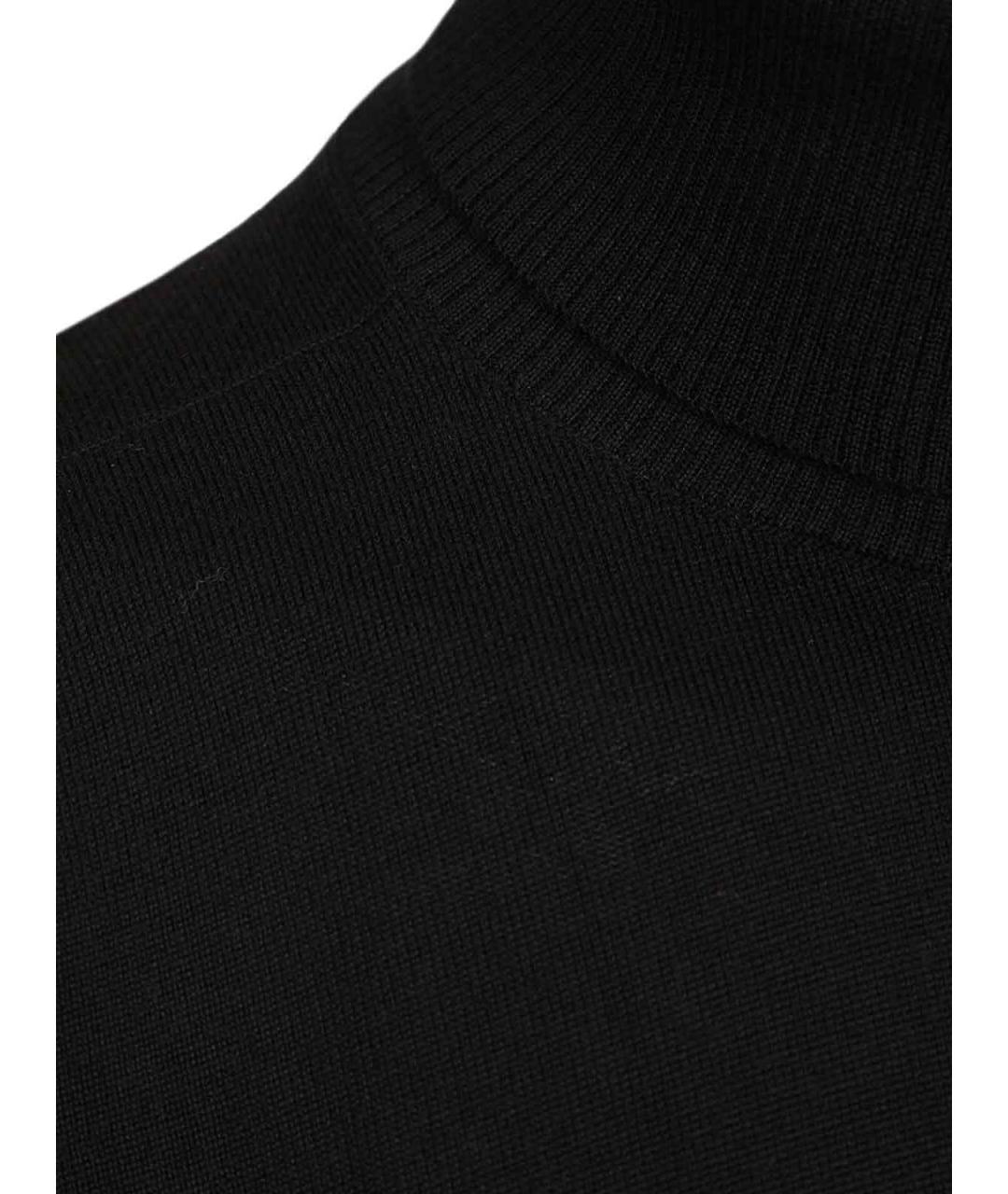 STONE ISLAND Черный шерстяной джемпер / свитер, фото 3
