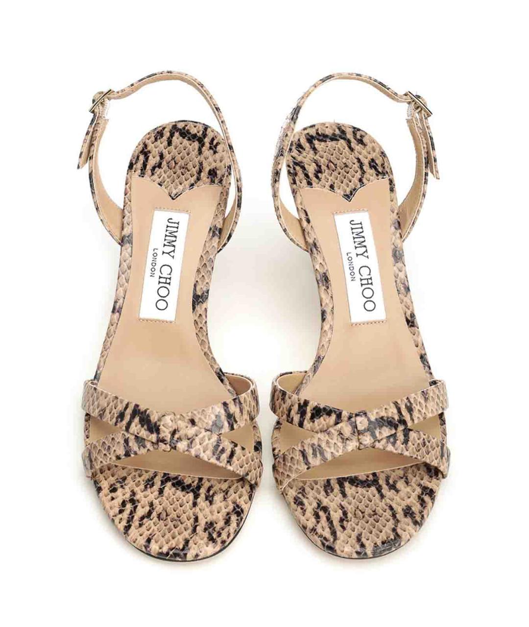 JIMMY CHOO Кожаные сандалии, фото 5