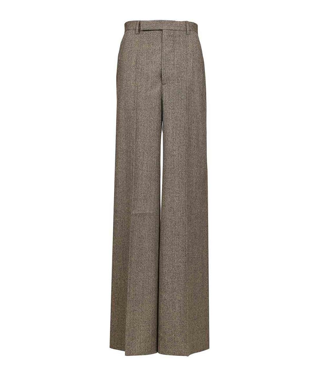 RICK OWENS Черные шерстяные брюки широкие, фото 1