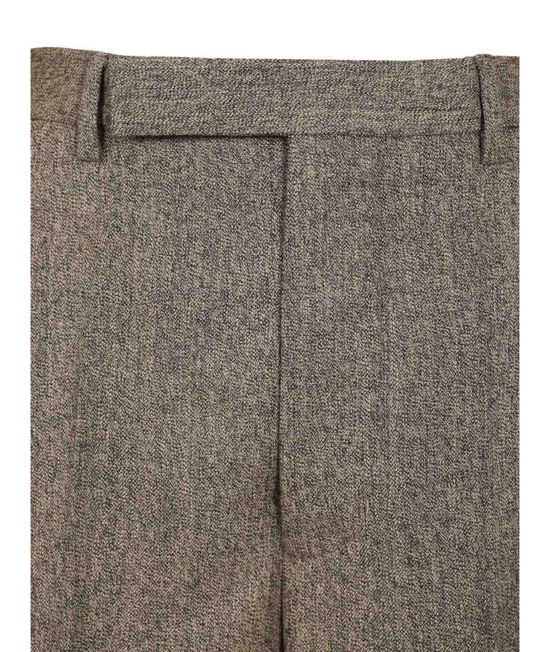 RICK OWENS Черные шерстяные брюки широкие, фото 4