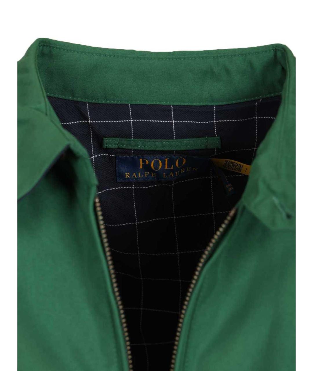 POLO RALPH LAUREN Зеленая полиэстеровая куртка, фото 4
