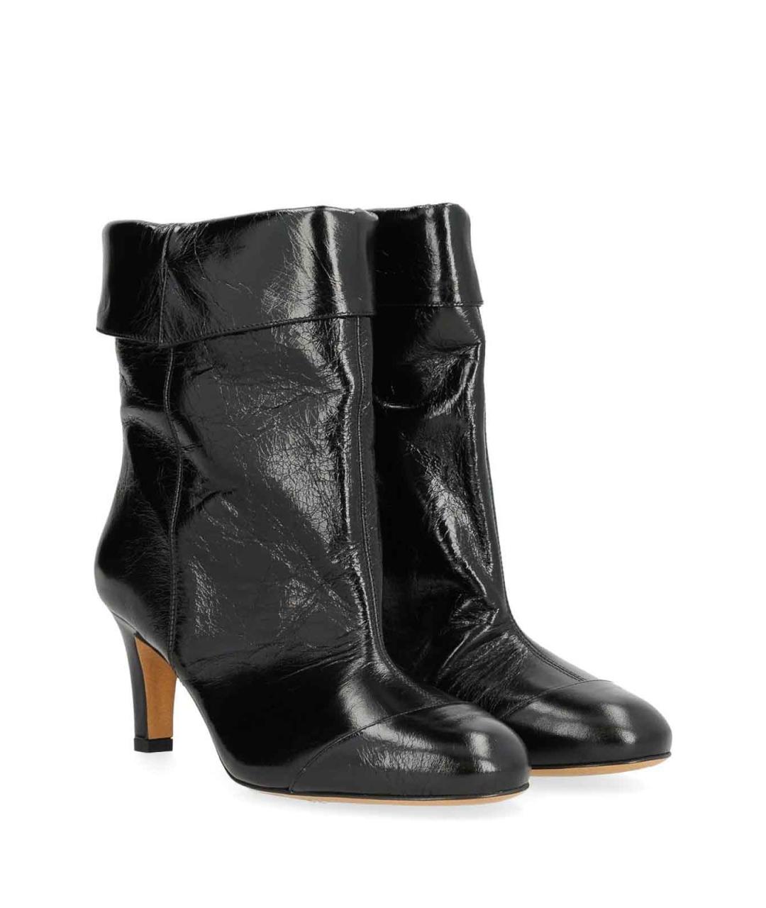 ISABEL MARANT Черные ботильоны из лакированной кожи, фото 2