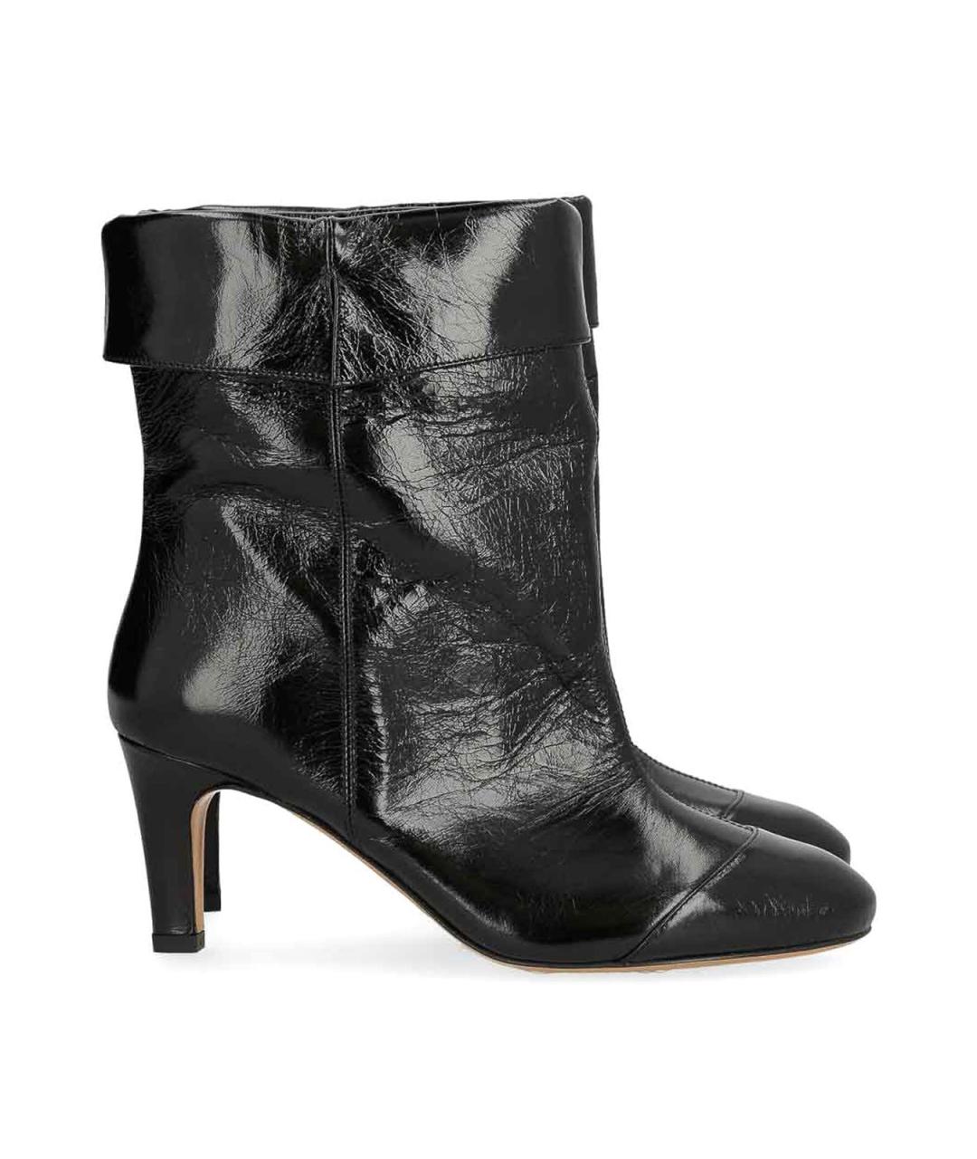 ISABEL MARANT Черные ботильоны из лакированной кожи, фото 1