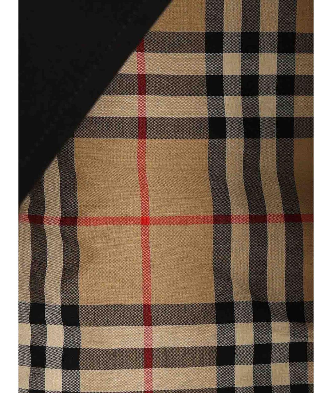 BURBERRY Черная хлопковая юбка миди, фото 5