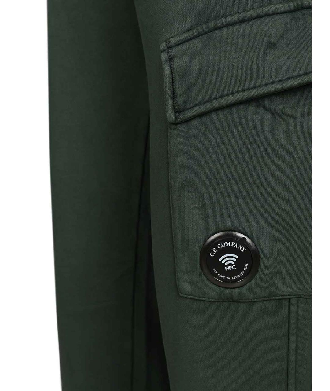 CP COMPANY Зеленые хлопковые повседневные брюки, фото 4