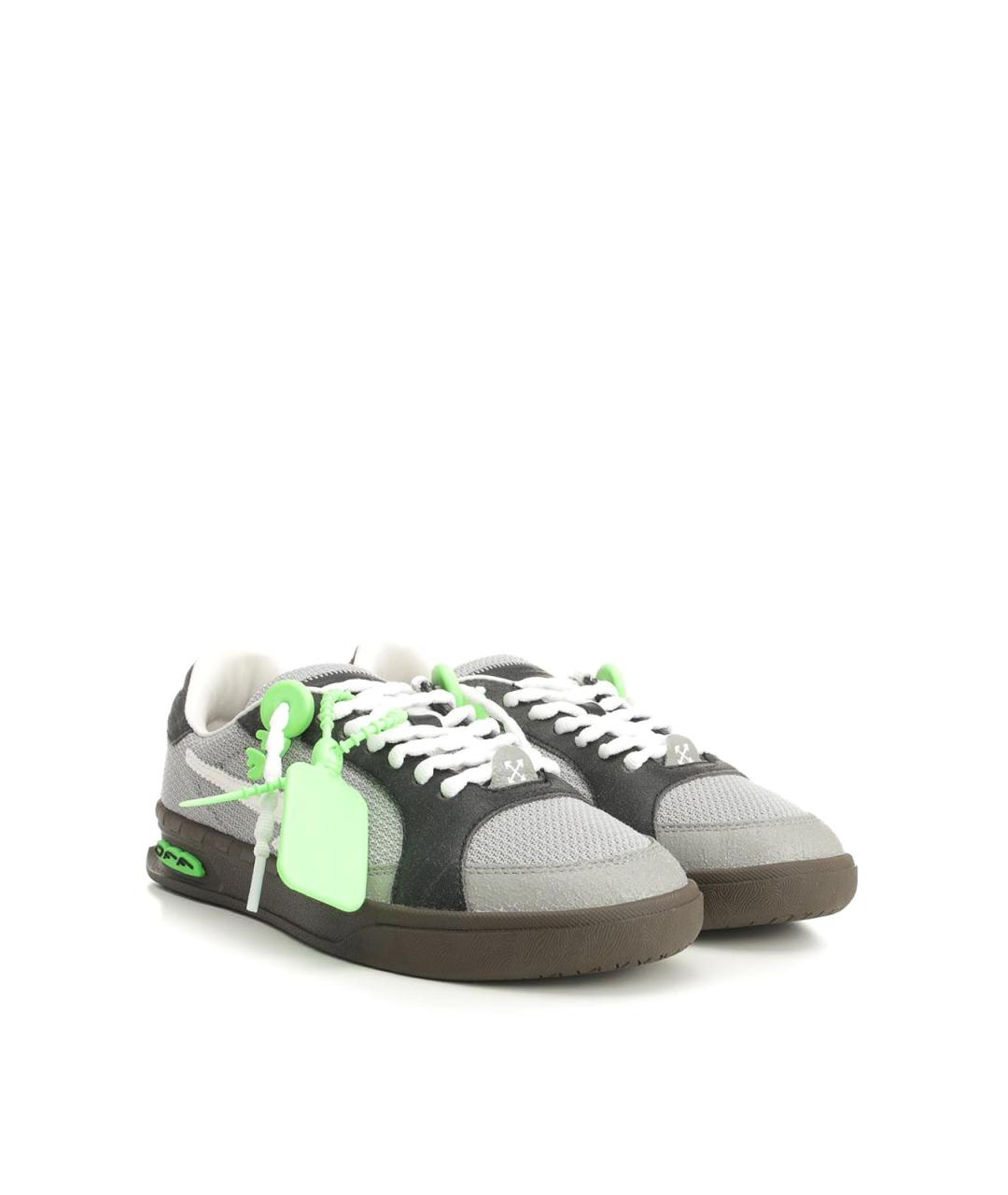OFF-WHITE Мульти замшевые низкие кроссовки / кеды, фото 2