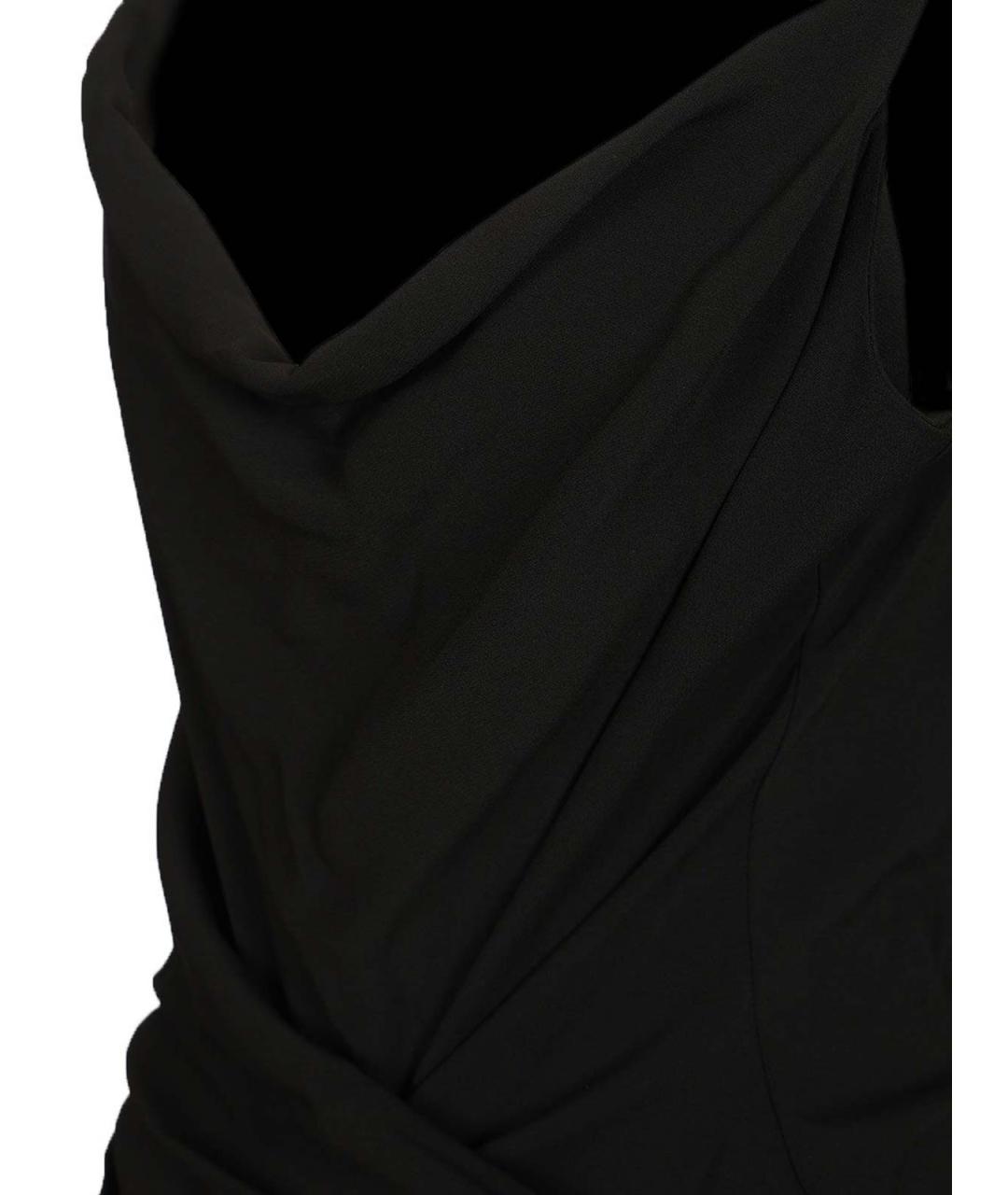 RICK OWENS Черное вискозное повседневное платье, фото 5
