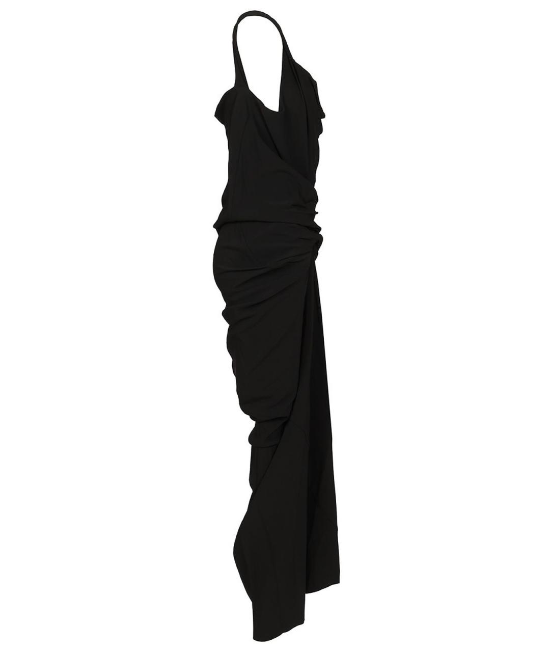 RICK OWENS Черное вискозное повседневное платье, фото 3