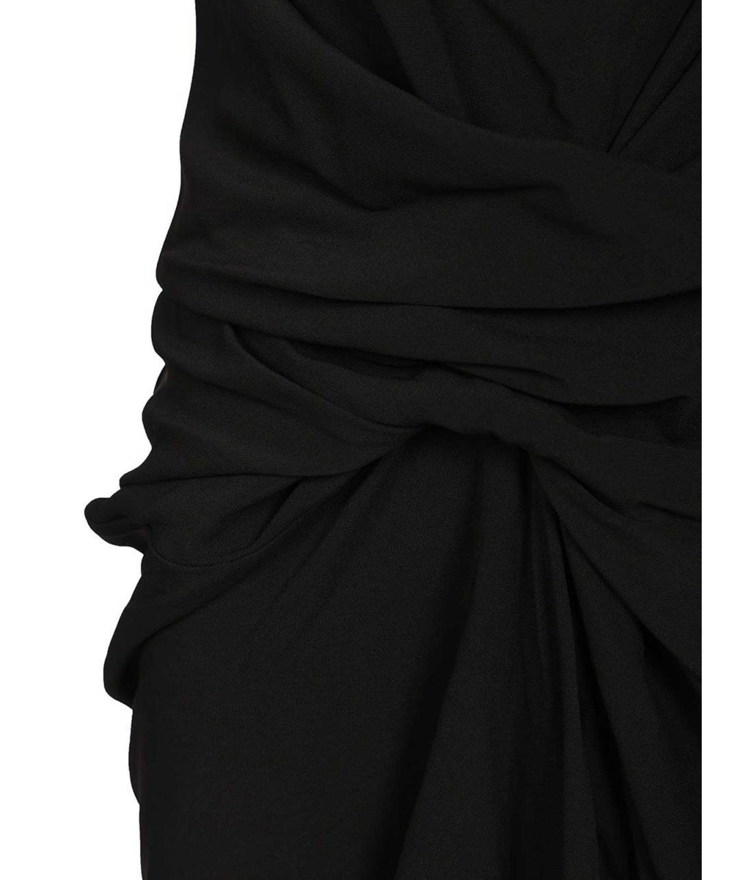 RICK OWENS Черное вискозное повседневное платье, фото 4