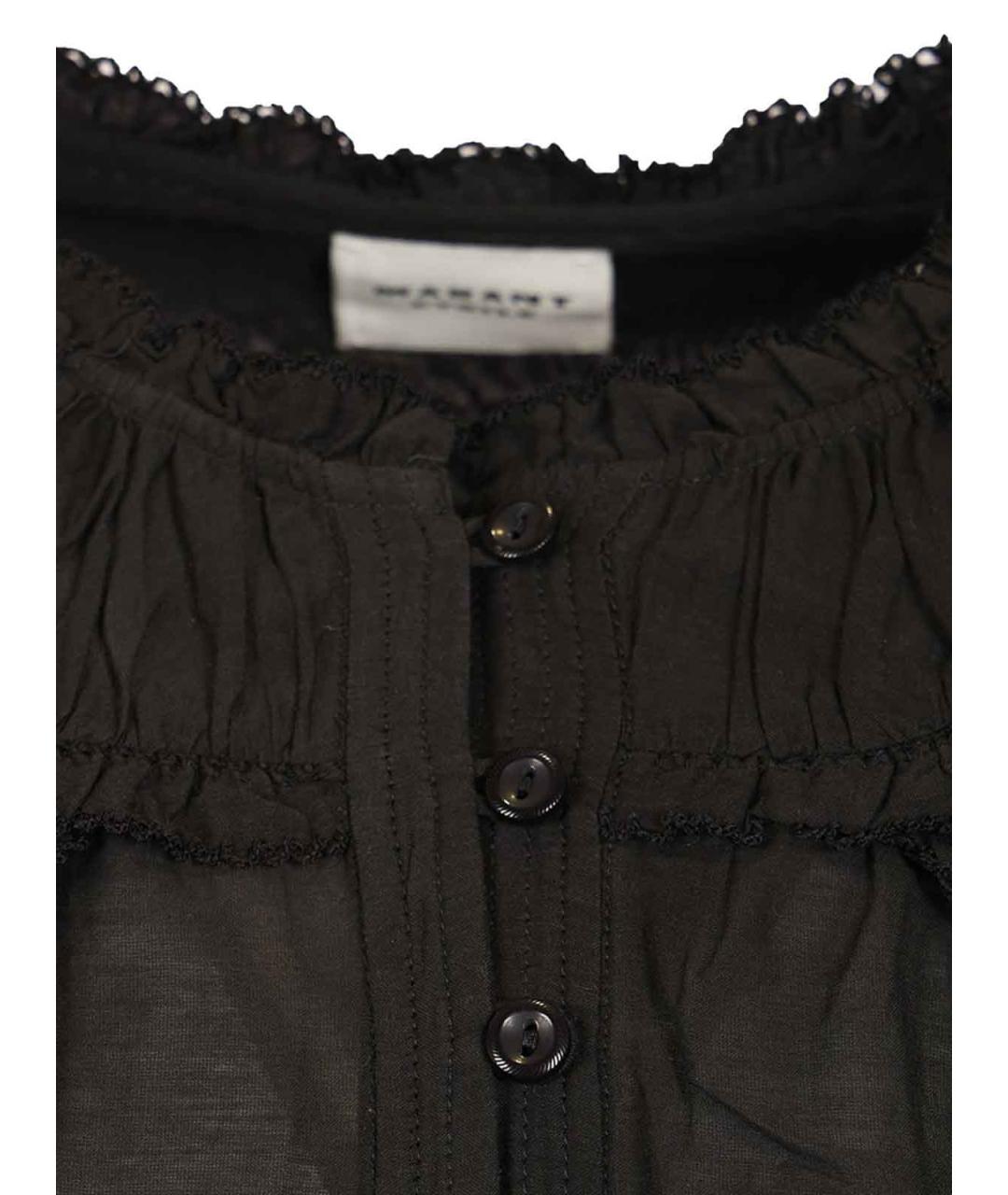 ISABEL MARANT Черная хлопковая блузы, фото 4
