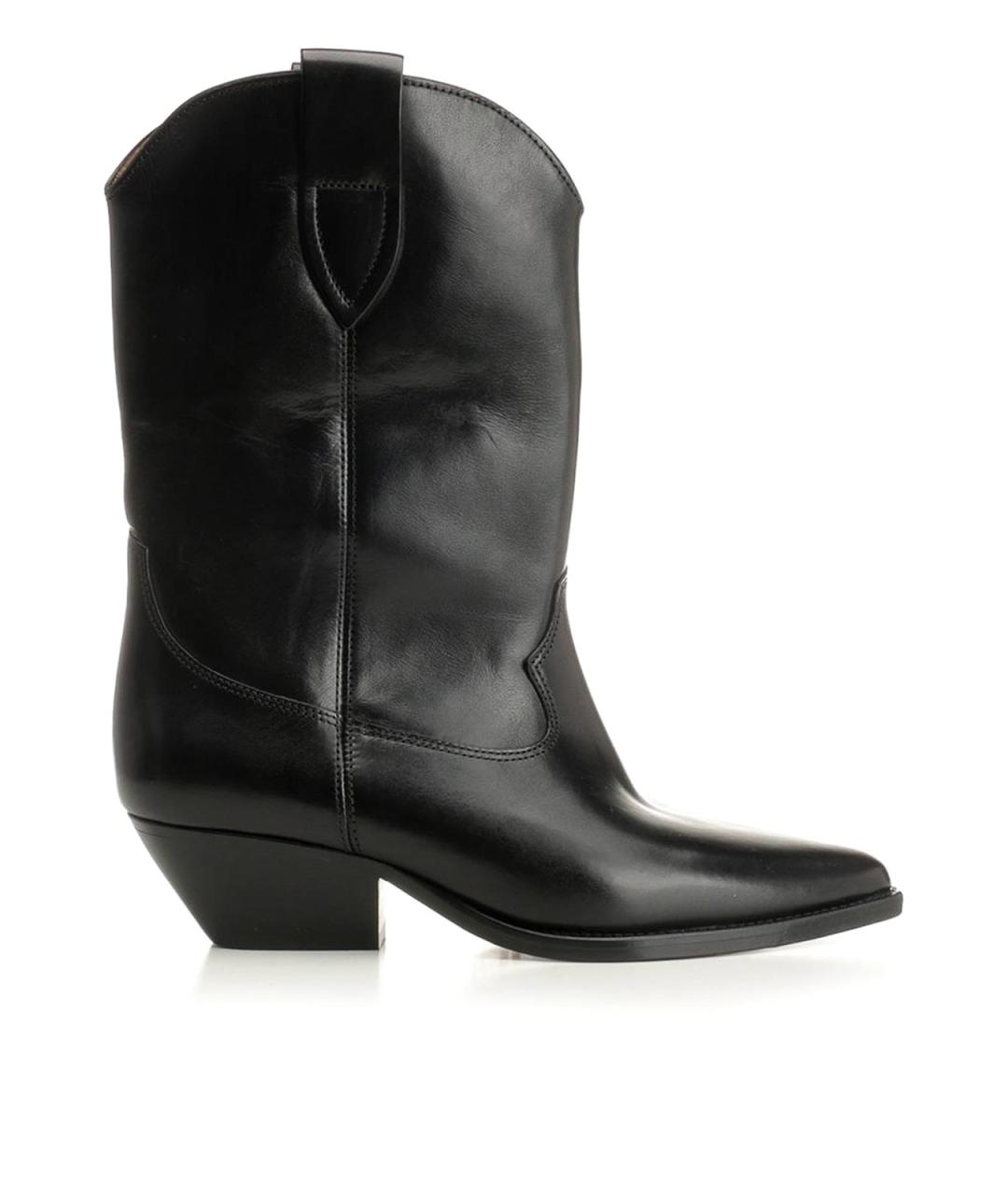 ISABEL MARANT Черные кожаные сапоги, фото 1