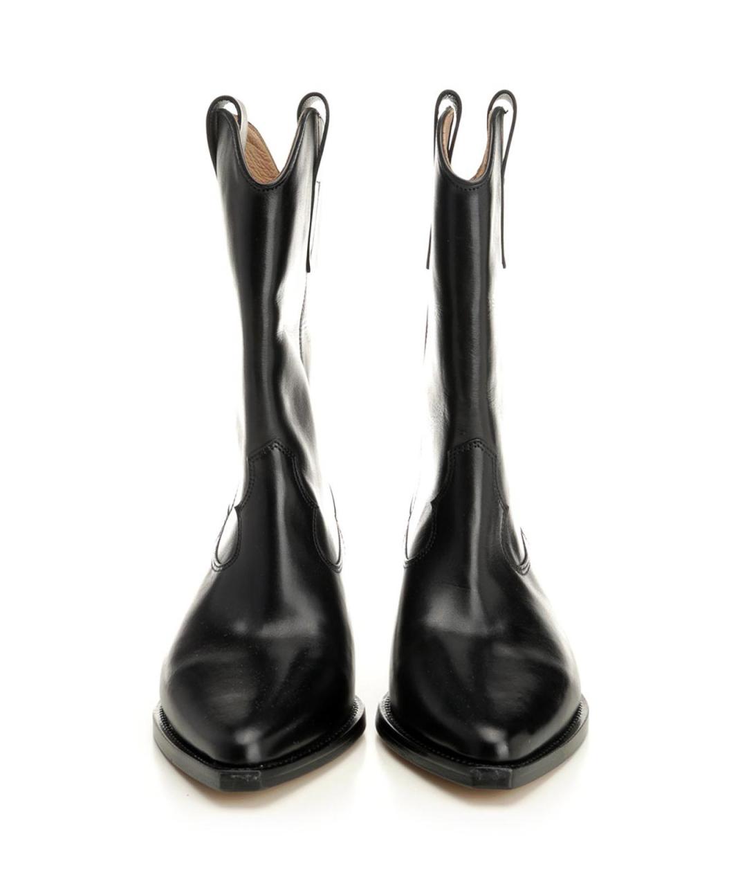 ISABEL MARANT Черные кожаные сапоги, фото 5