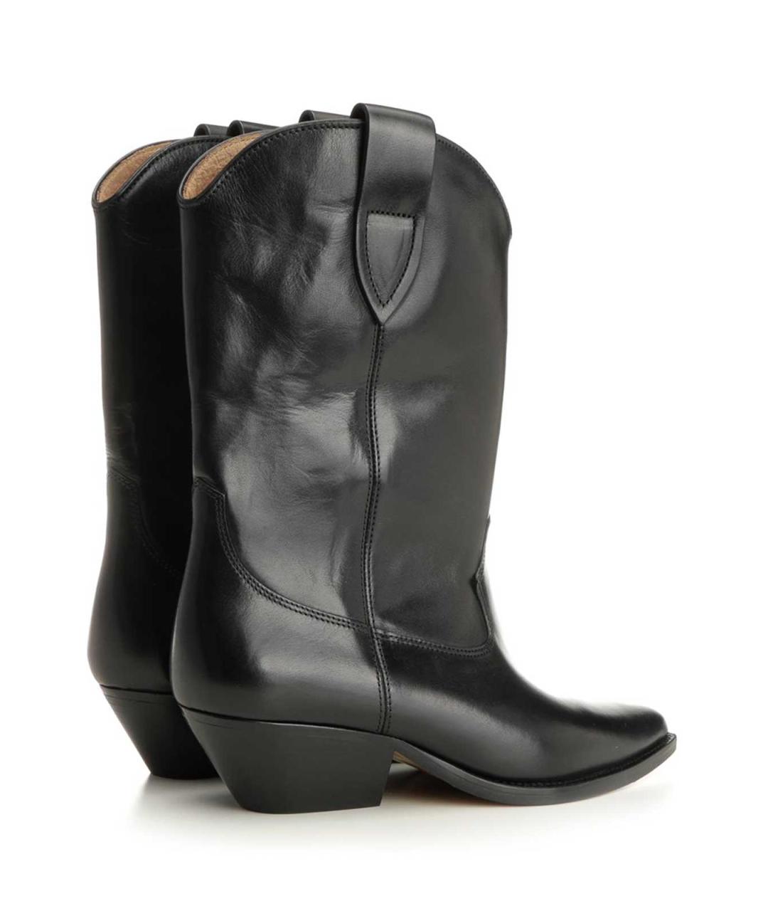 ISABEL MARANT Черные кожаные сапоги, фото 3