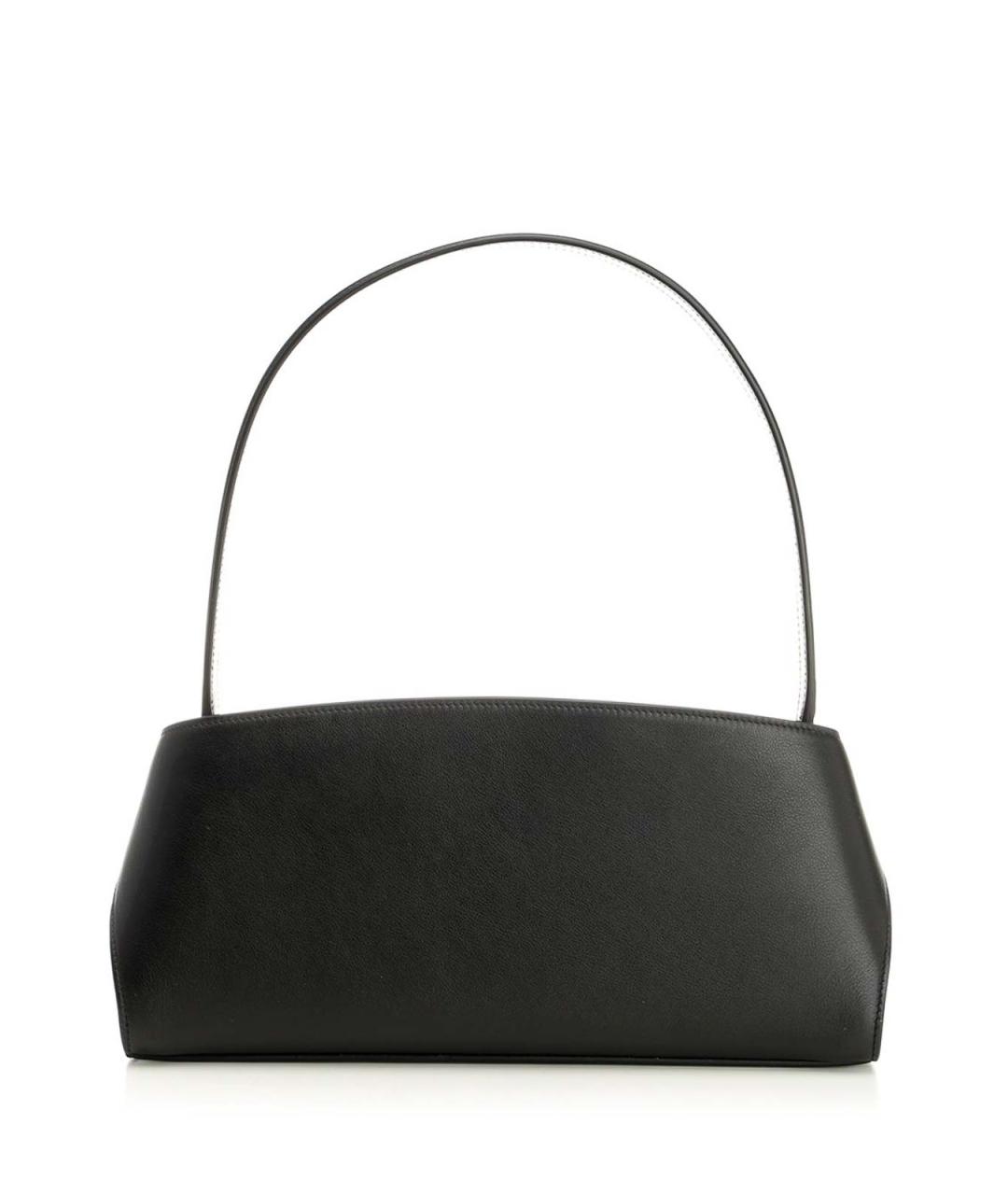 FERRAGAMO Черная кожаная сумка через плечо, фото 3