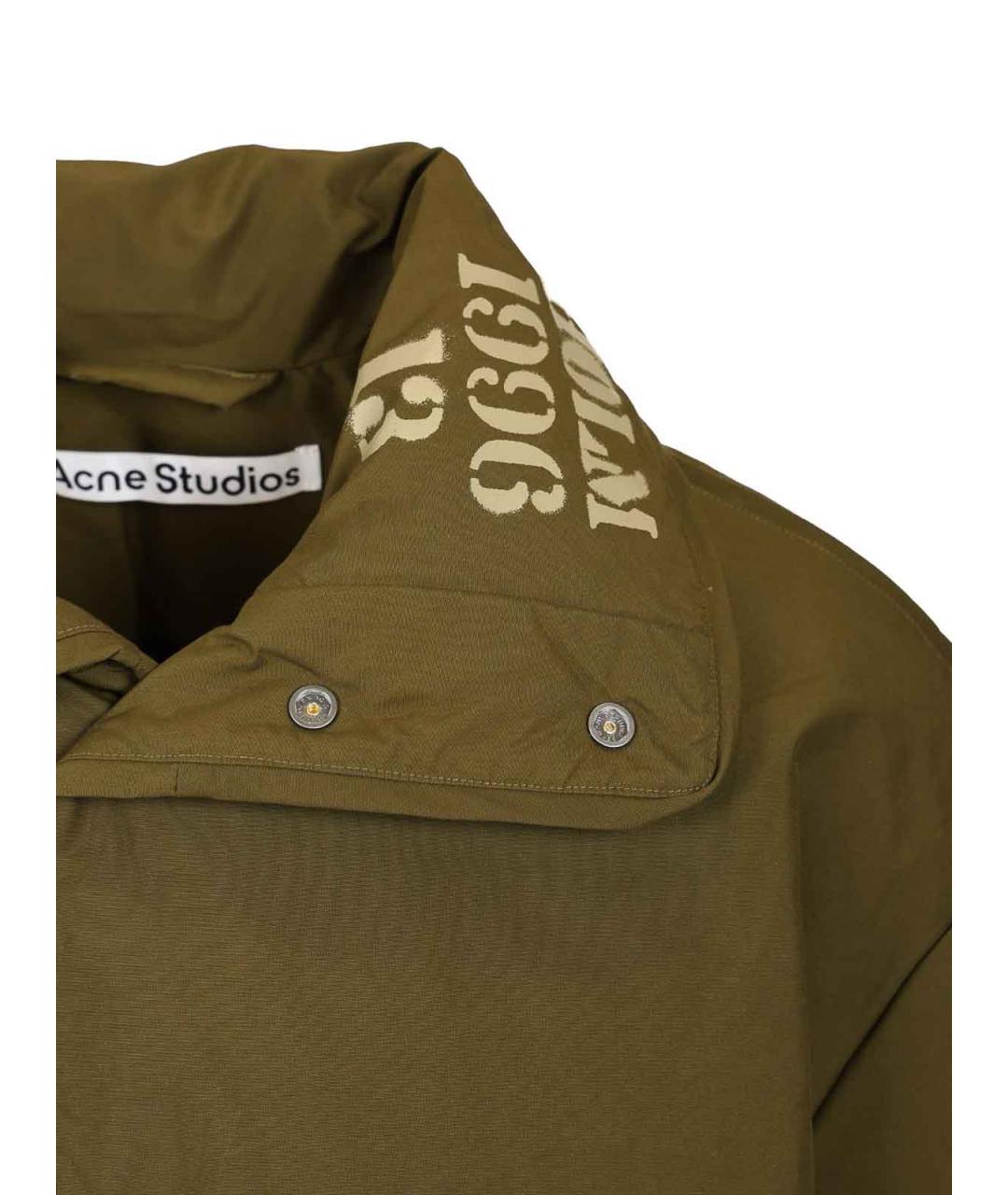 ACNE STUDIOS Зеленый пуховик, фото 5