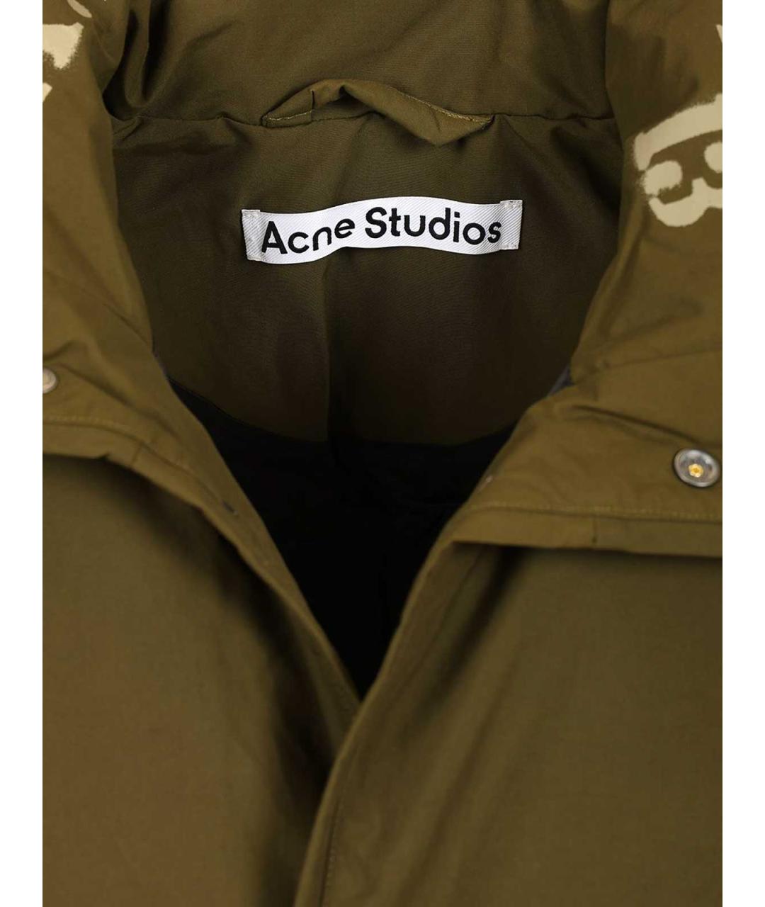 ACNE STUDIOS Зеленый пуховик, фото 4