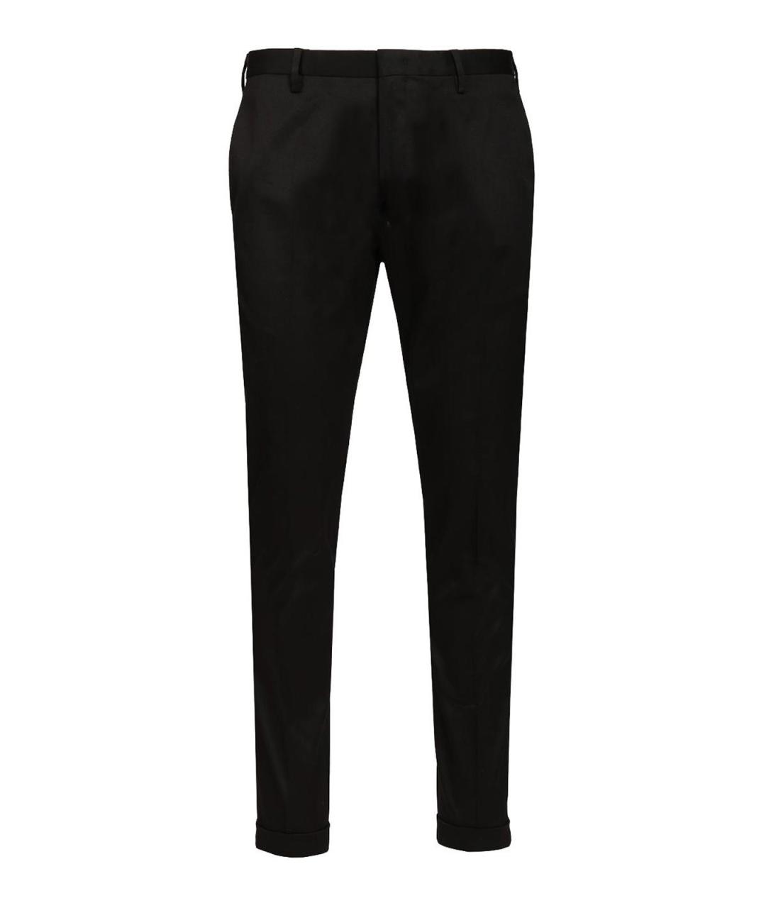 PAUL SMITH Черные хлопковые повседневные брюки, фото 1