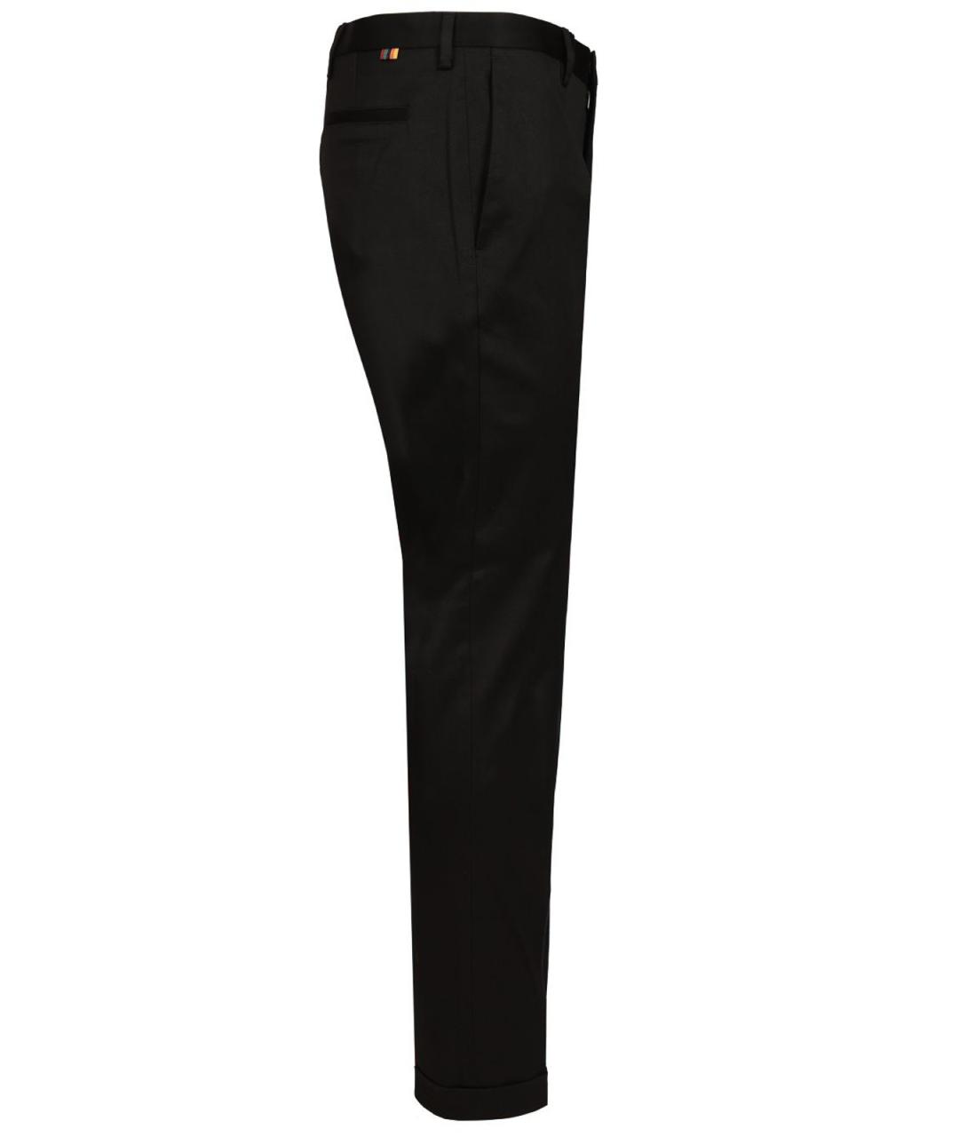 PAUL SMITH Черные хлопковые повседневные брюки, фото 3
