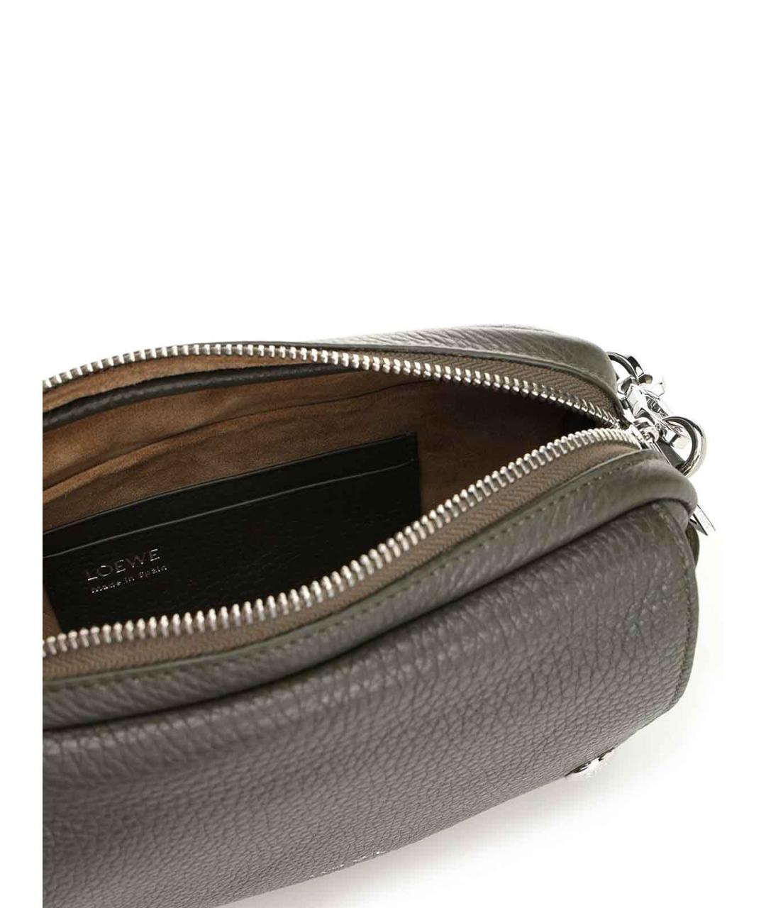 LOEWE Зеленая кожаная сумка на плечо, фото 4