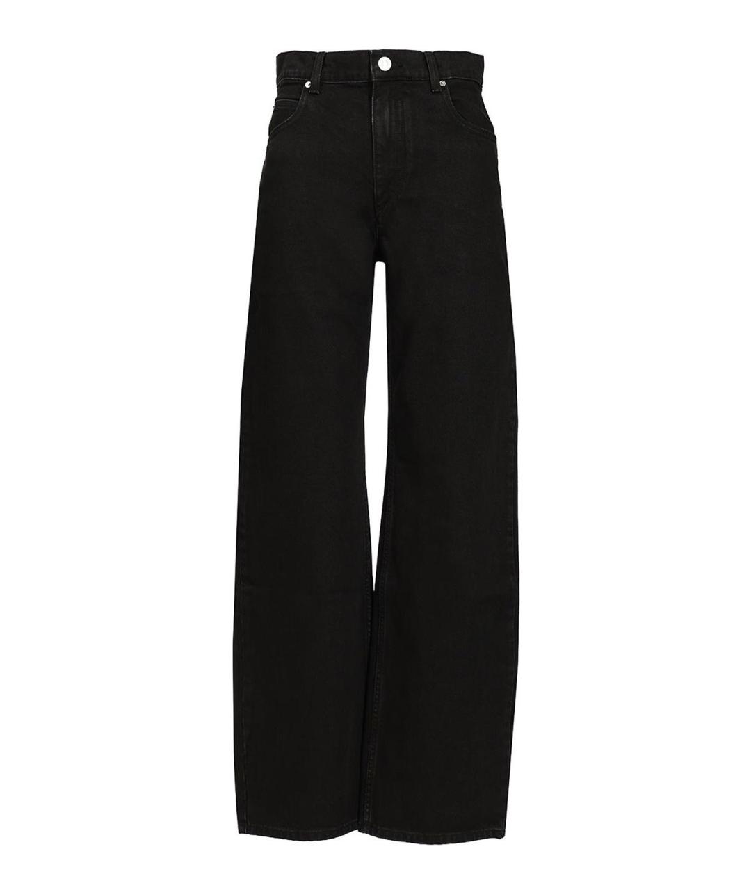 ISABEL MARANT Черные хлопковые прямые джинсы, фото 1