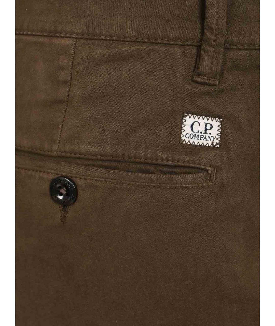 CP COMPANY Зеленые хлопковые повседневные брюки, фото 5