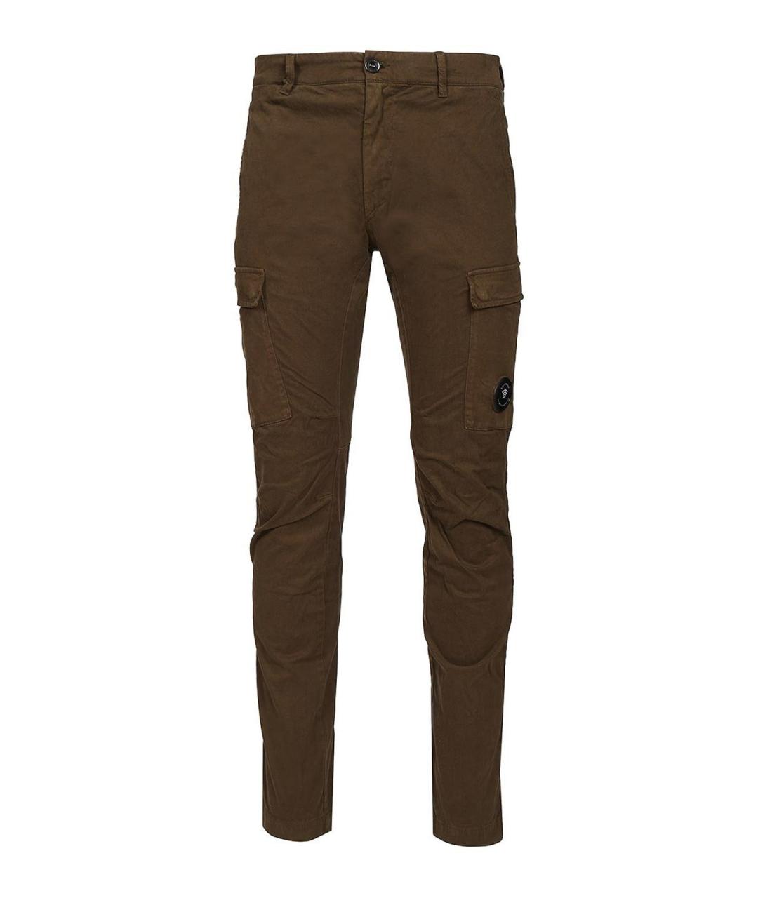 CP COMPANY Зеленые хлопковые повседневные брюки, фото 1