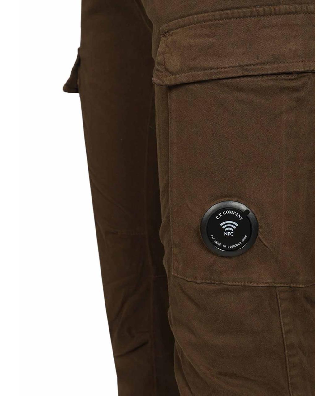 CP COMPANY Зеленые хлопковые повседневные брюки, фото 4