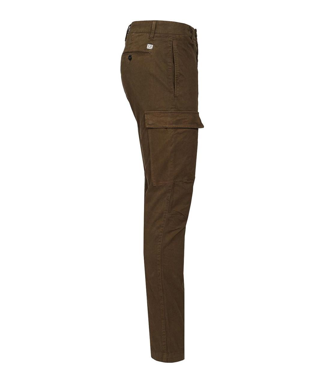 CP COMPANY Зеленые хлопковые повседневные брюки, фото 3