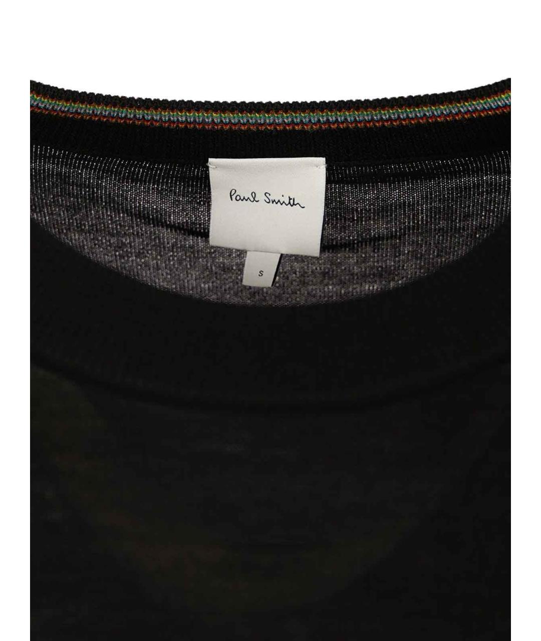 PAUL SMITH Черный шерстяной джемпер / свитер, фото 4