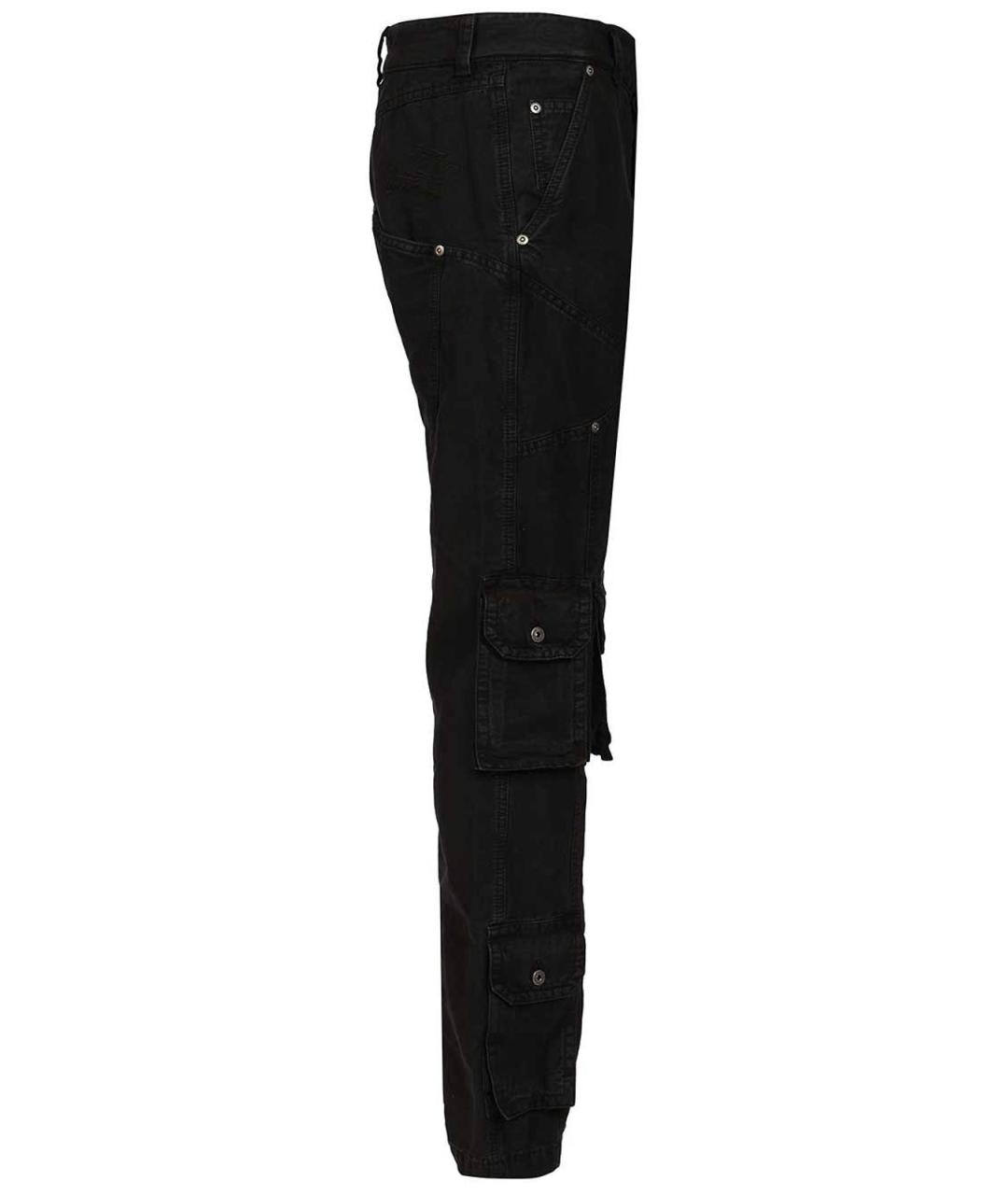 OFF-WHITE Черные хлопковые повседневные брюки, фото 3