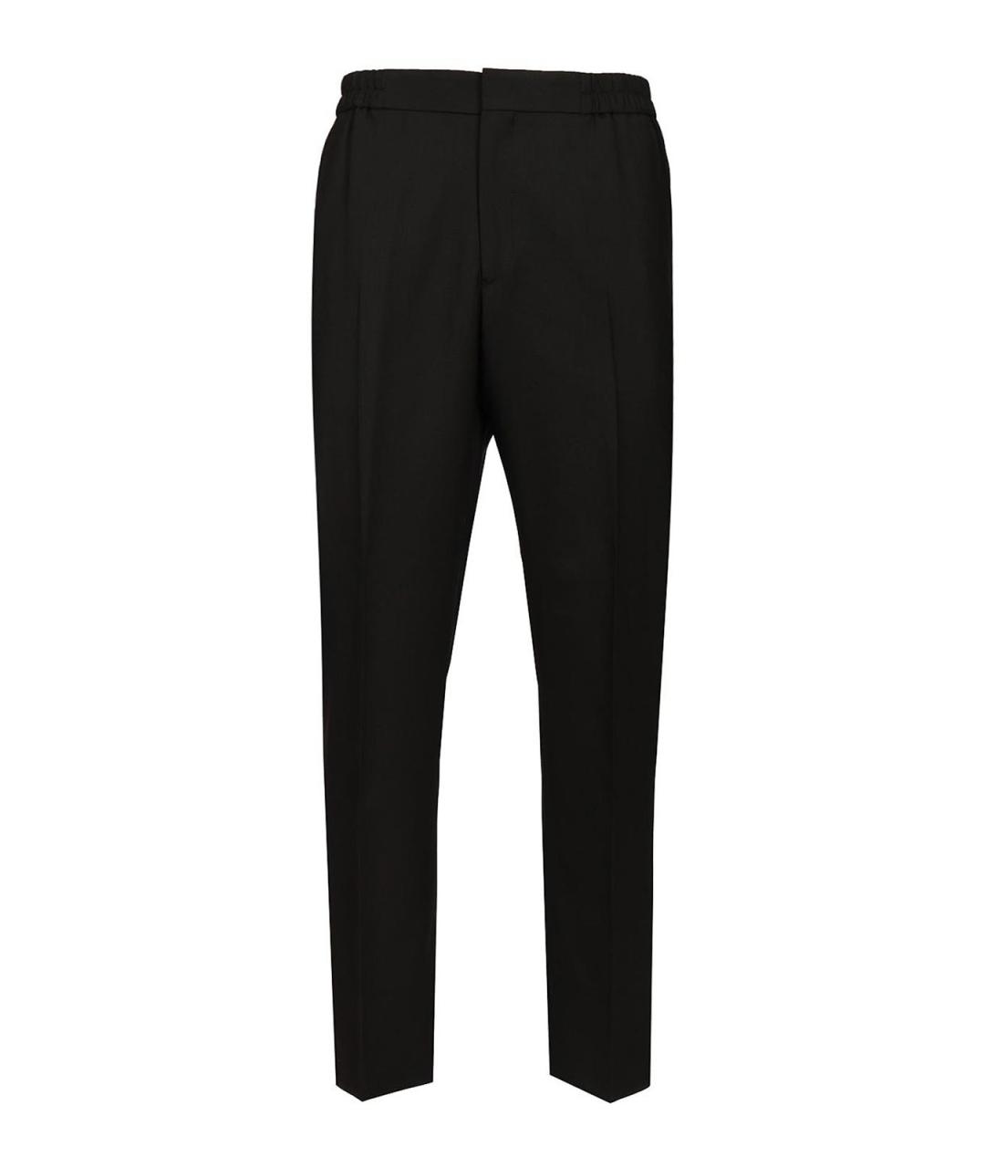 PAUL SMITH Черные шерстяные повседневные брюки, фото 1