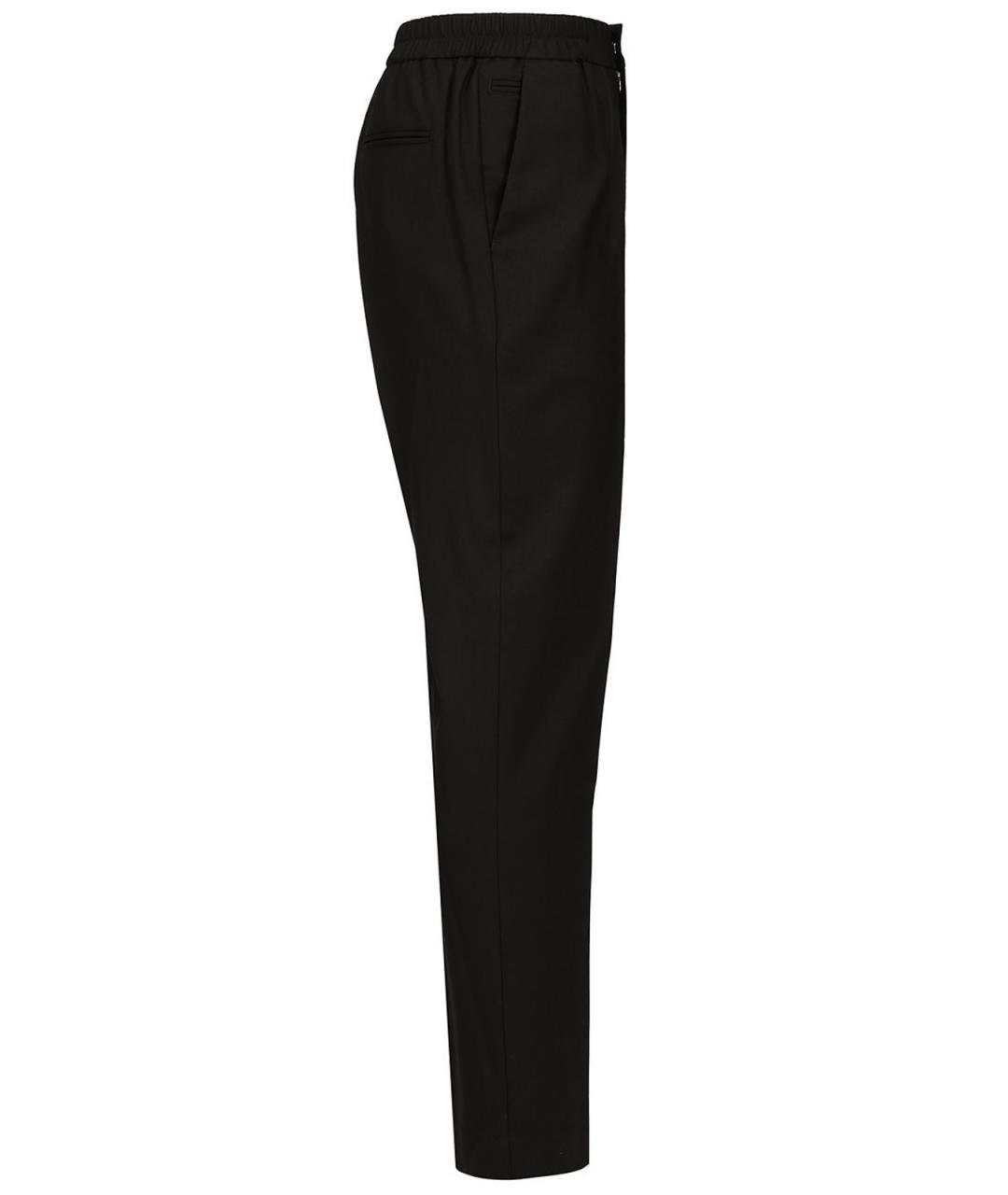 PAUL SMITH Черные шерстяные повседневные брюки, фото 3