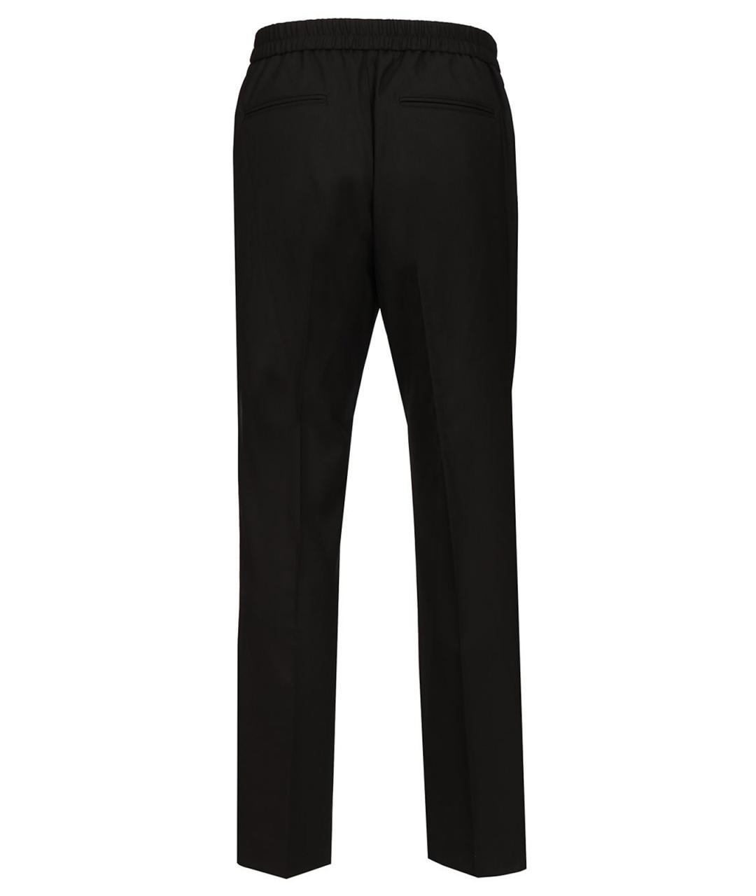 PAUL SMITH Черные шерстяные повседневные брюки, фото 2