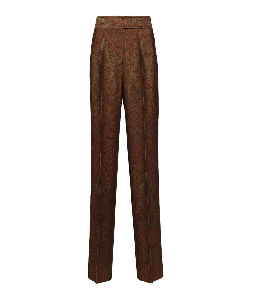 ETRO Мульти шерстяные прямые брюки, фото 1