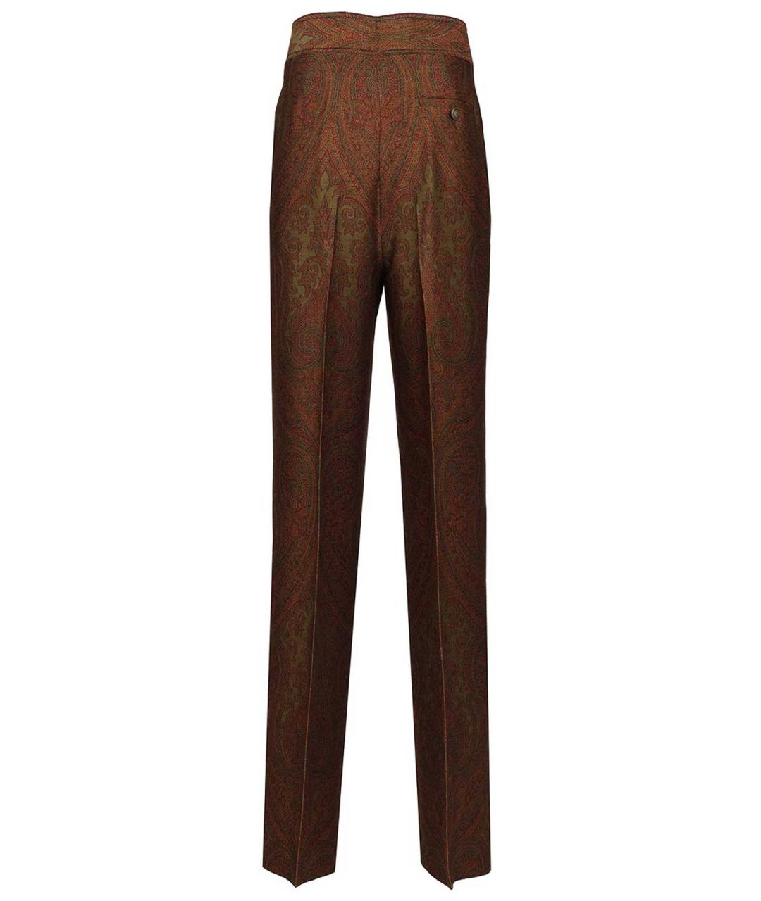 ETRO Мульти шерстяные прямые брюки, фото 2