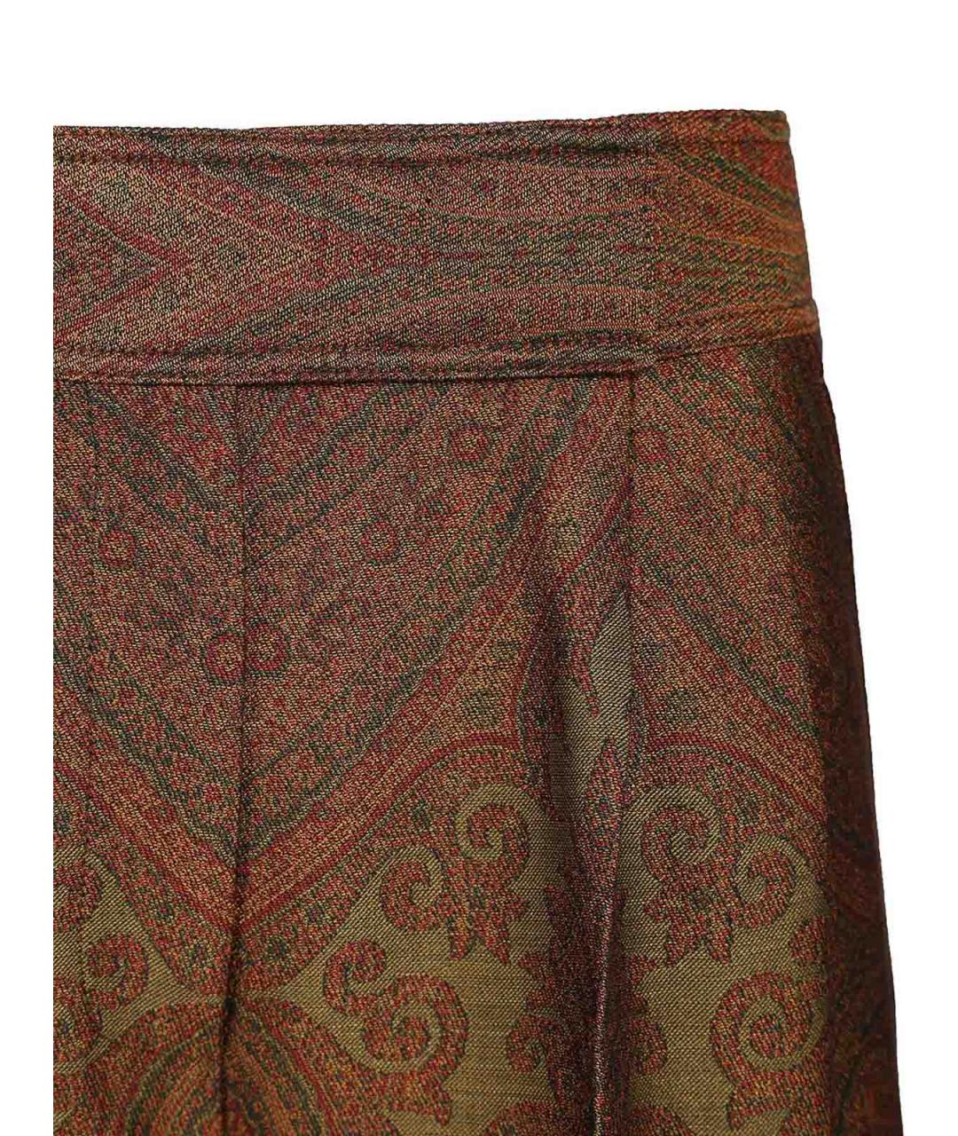 ETRO Мульти шерстяные прямые брюки, фото 4