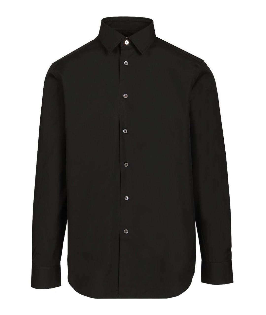 PAUL SMITH Черная хлопковая кэжуал рубашка, фото 1