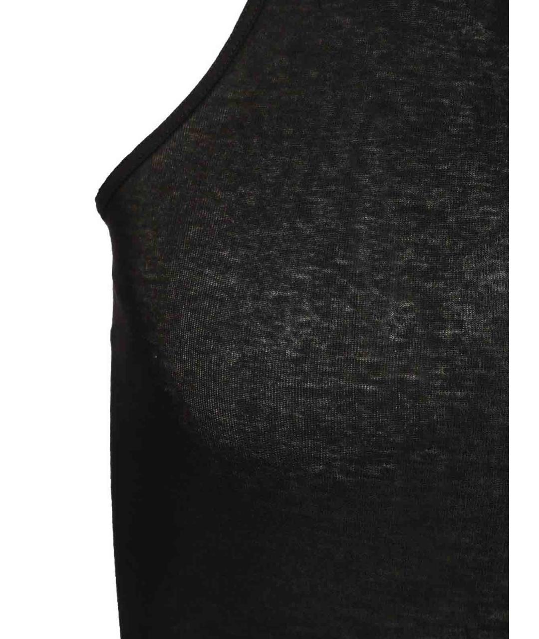 RICK OWENS Черная хлопковая майка, фото 3