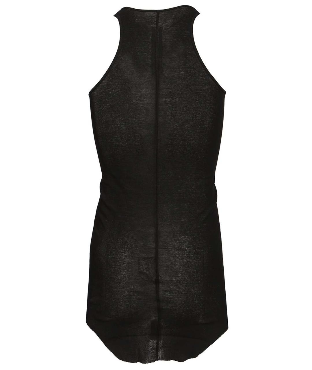 RICK OWENS Черная хлопковая майка, фото 2