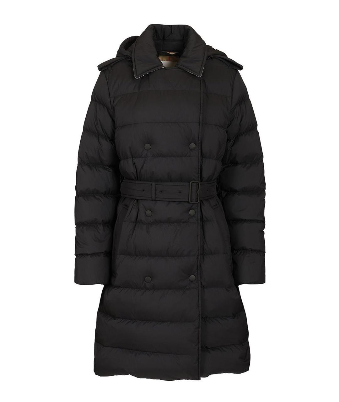 BURBERRY Черный синтетический пуховик, фото 1