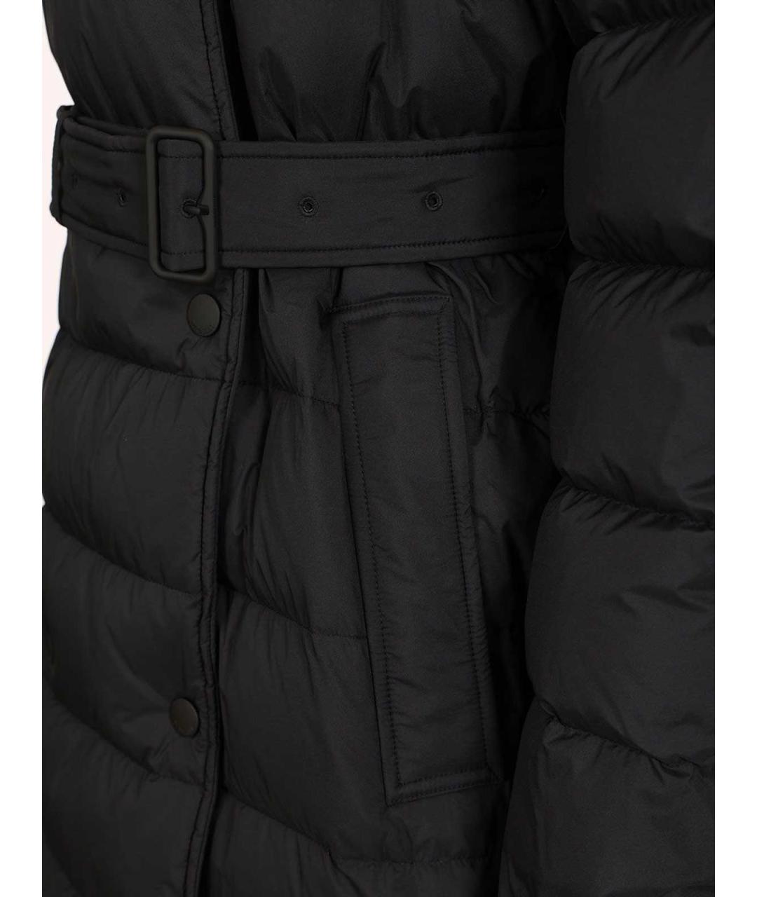 BURBERRY Черный синтетический пуховик, фото 6
