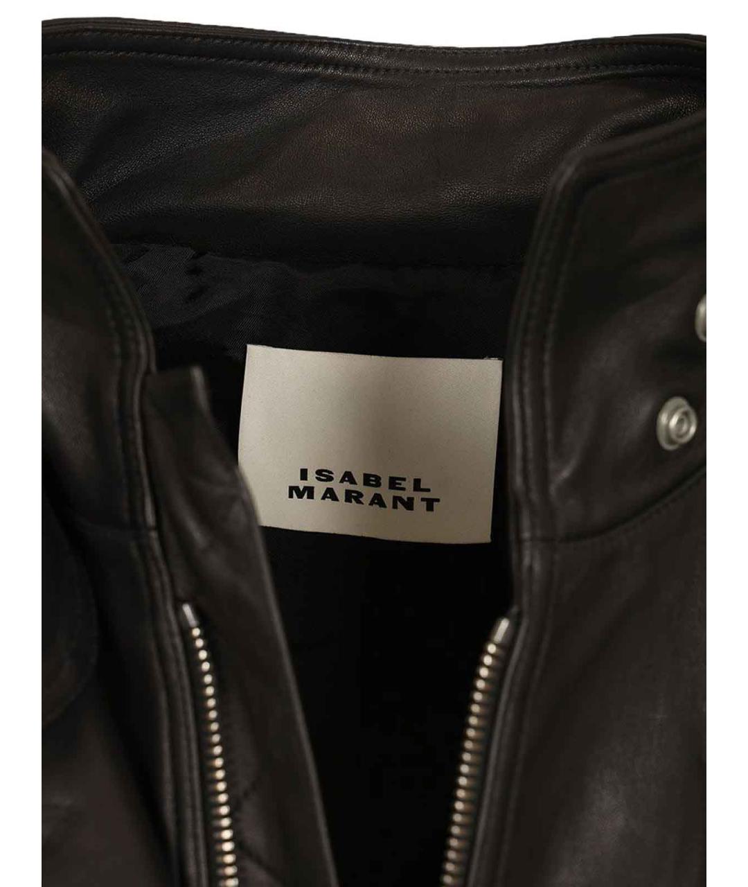 ISABEL MARANT Черная кожаная куртка, фото 4